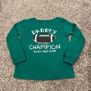 Carter’s long sleeve shirt with football design